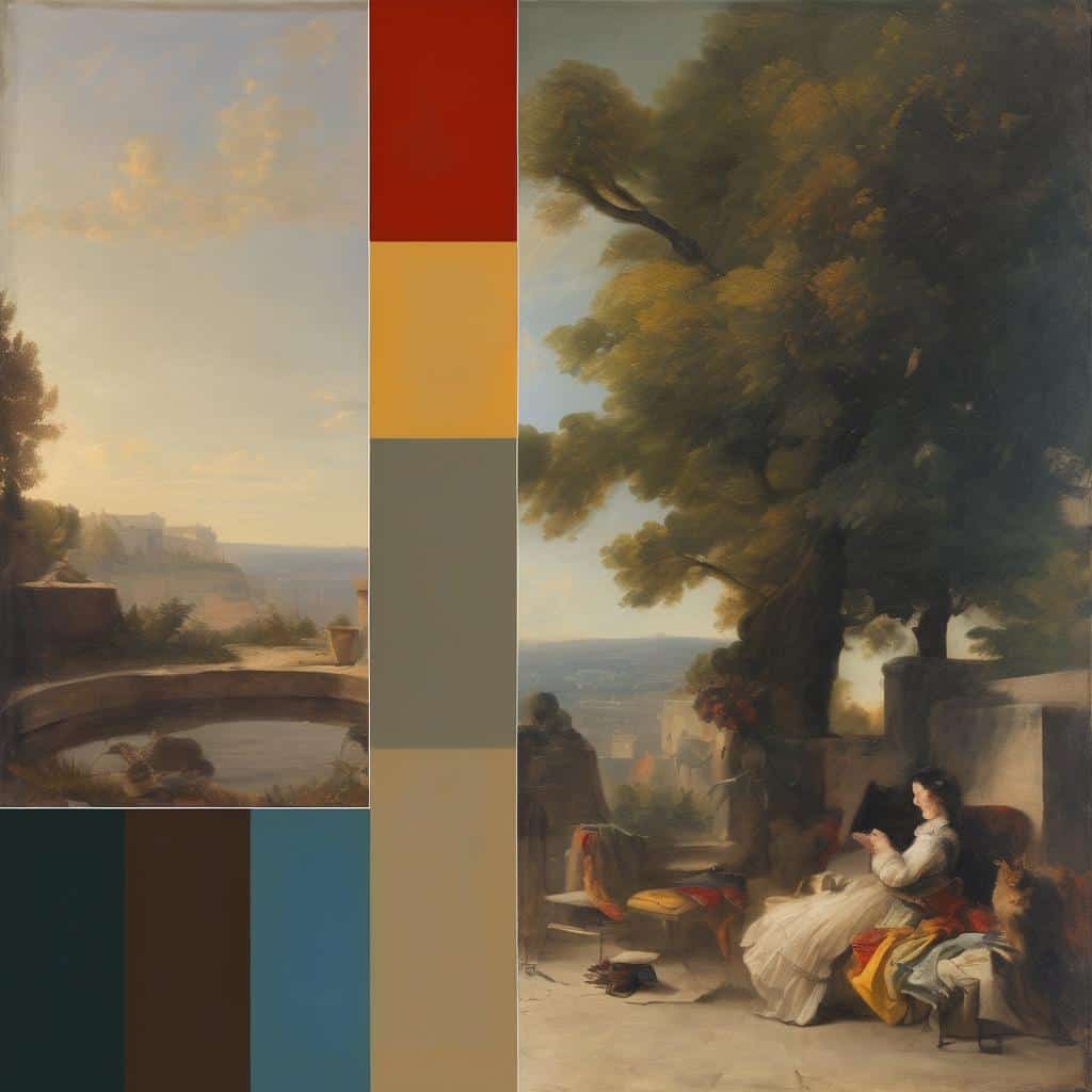 Παραδοσιακό τοπίο με φυσική ομορφιά και μορφές από την ανατολική τέχνη.