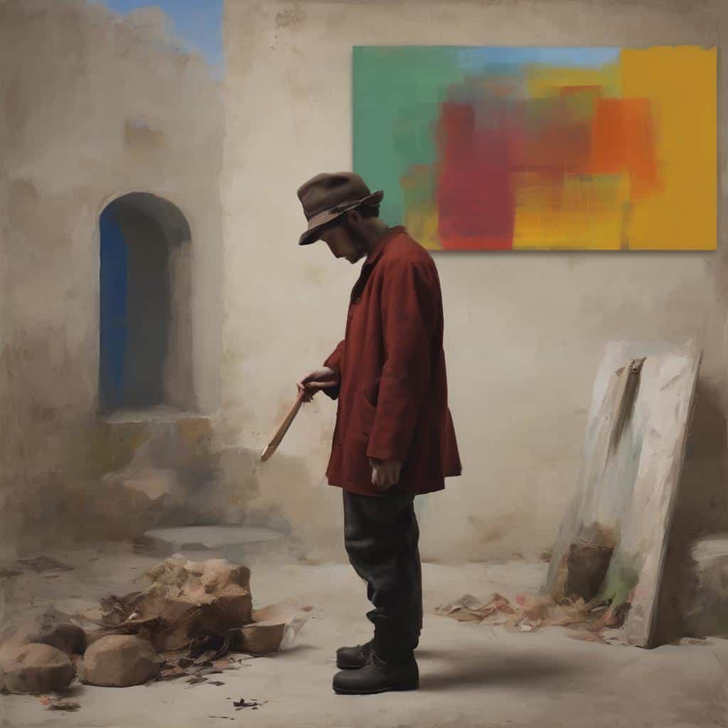 Ανθρωπος σε εκλεπτυσμένη πορτραίτο, με καλλιτεχνικό περιβάλλον, σύγχρονα καλλιτεχνικά ρεύματα και ιστορικές σχέσεις.