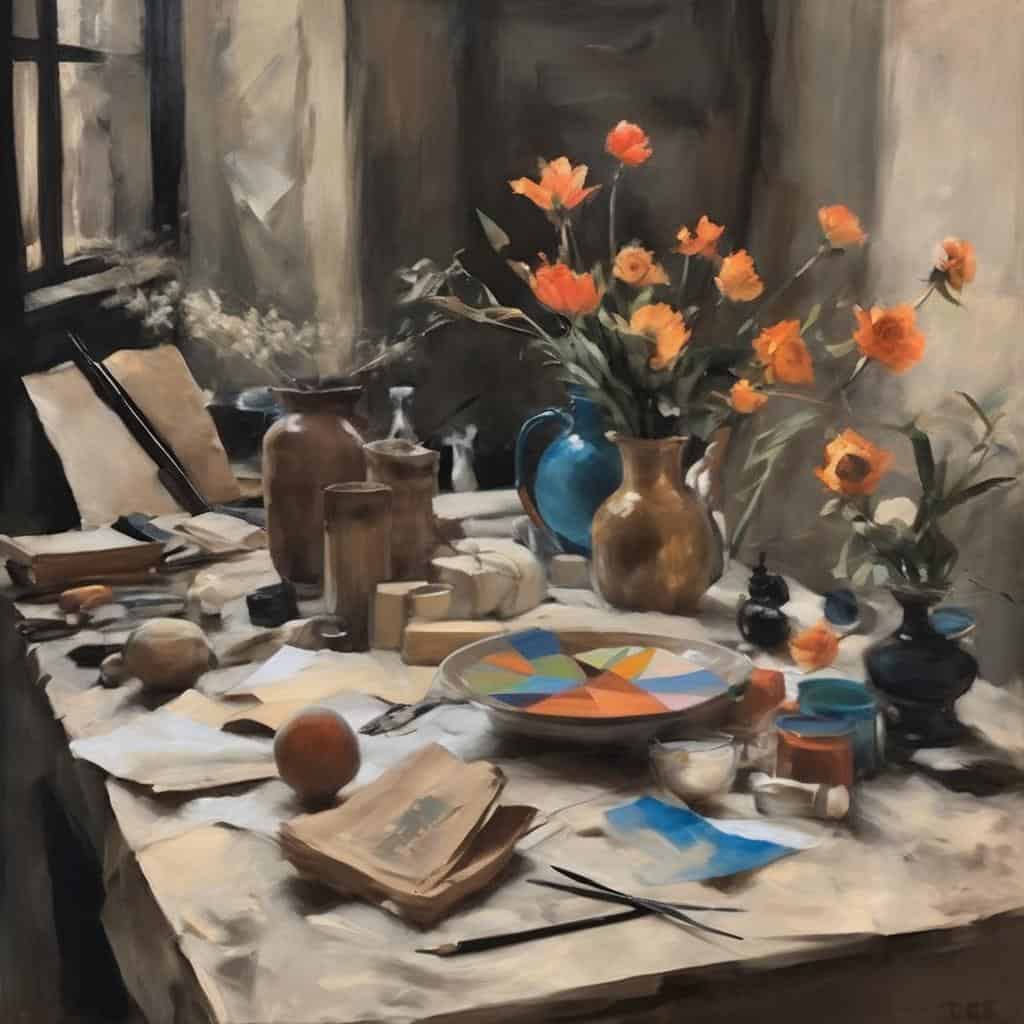 Χαρακτηριστικά εικονίδιο για καλλιτεχνικά ρεύματα και ιστορικές σχέσεις στην τέχνη.